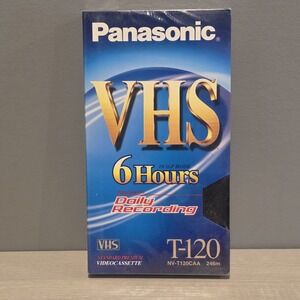 Sealed Panasonic VHS T-120 Tape 6 Hours
